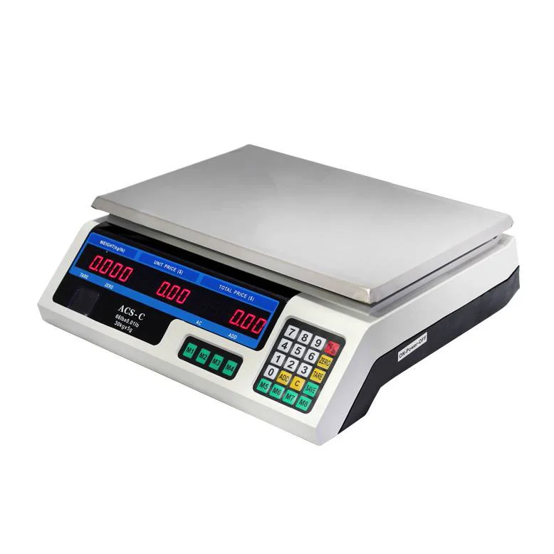 Meat Food Price Computing Retail Digital Scale 50KGS Fruit Produce  Counting