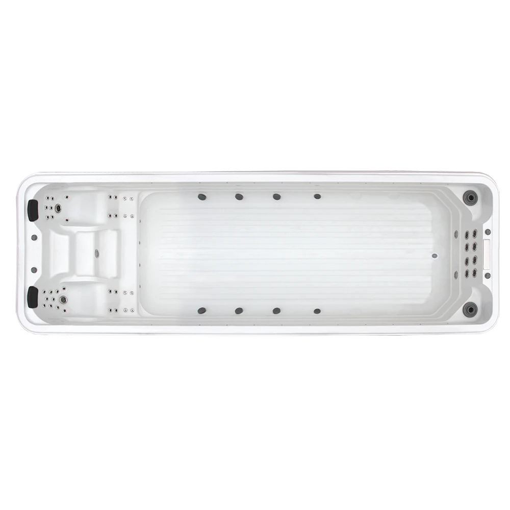 Modern Korean Style Hanse Acrylic Swim Spa Pool Balboa Control System Eco-Friendly Filter Massage Home Leisure Relaxation