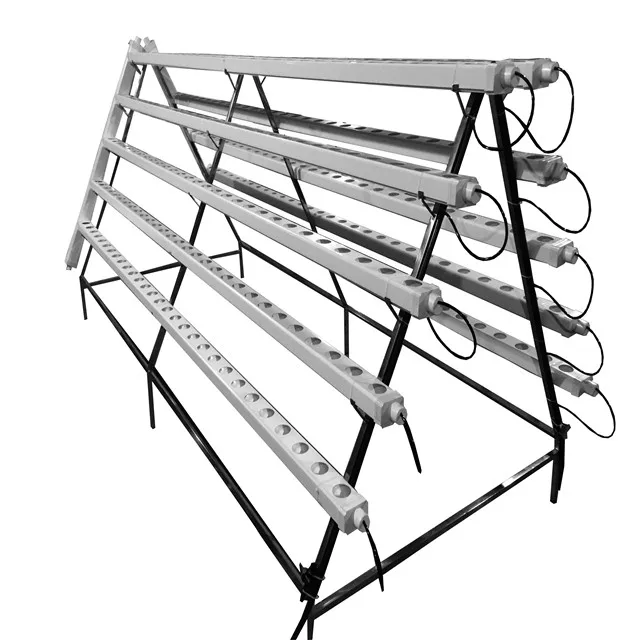 Pvc Pipe Channel Nft Hydroponic System For Greenhosue Home Garden Or