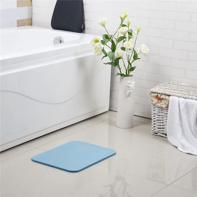 Быстросохнущий супер впитывающий воду экологически чистый коврик для ванной диатомит нескользящий