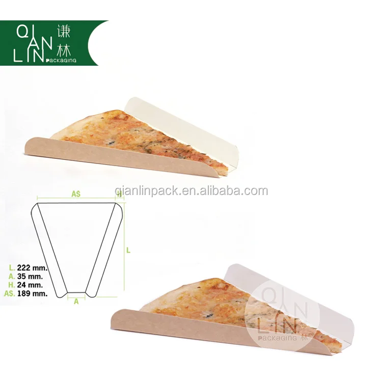 Pizza Slice Cardboard Recyclable Tray Holder for Takeaways/Fast Food Various Qty 