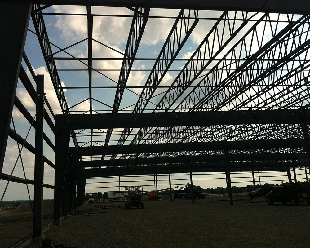 Lightweight Long Span Metal Steel Structures Welded Roof Truss Shed Design for Warehouse Custom Cutting Processing Service