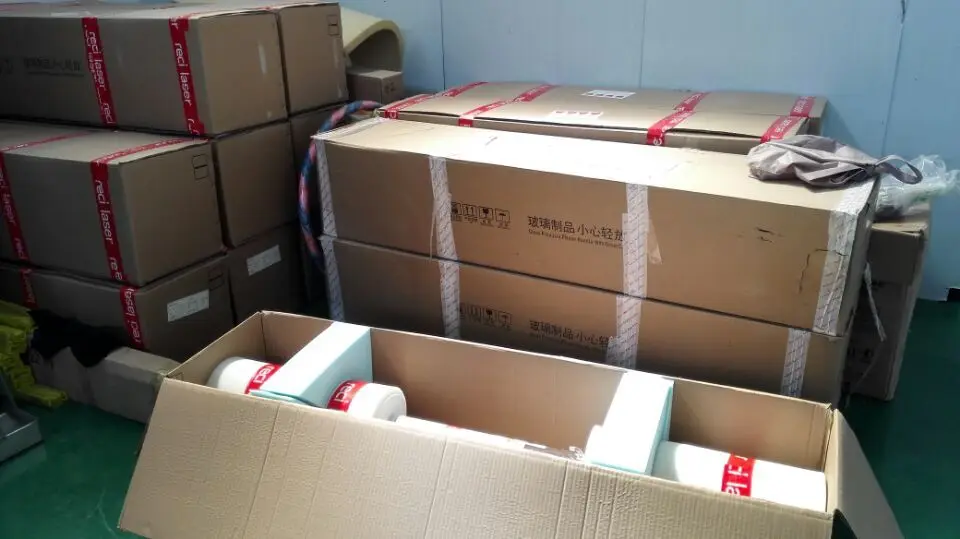 Co2 Laser Cutting Machine Spare Parts Reci Laser Tube 60w 80w 100w 130w 150w 180w for Option