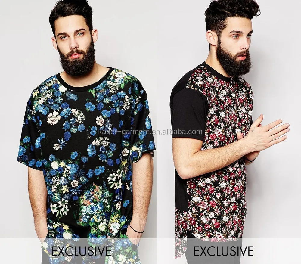 floral mens t shirt