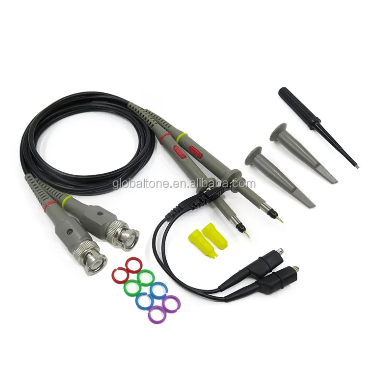 FREE US SHIPPING 1 Pair Oscilloscope Scope Clip Probes Kit P6020 20MHz X10/X1 
