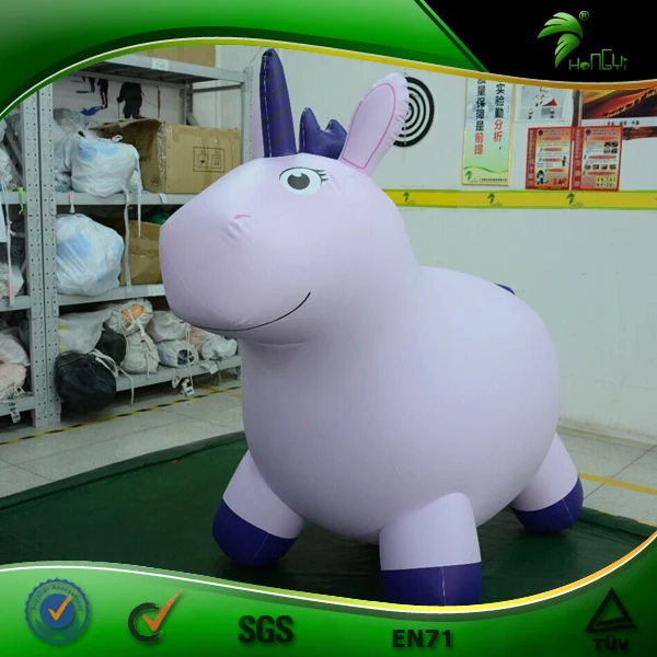 Yellow Color Inflatable PVC Horse Inflatable Lovely Riding Animals XXX Cartoon Model Sexy Video