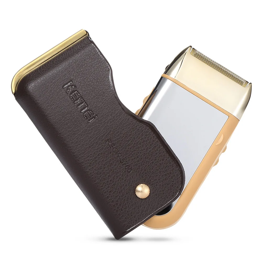 Kemei 5700  Reciprocatory Rechargeable Mini Electric Leather Shaver High End Gift