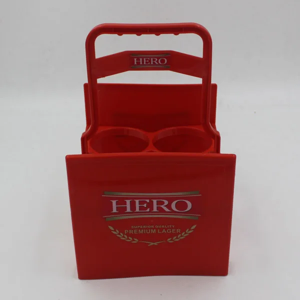 Plastic Foldable 4 or 6 Pack Bottle Plastic Beer Carrier
