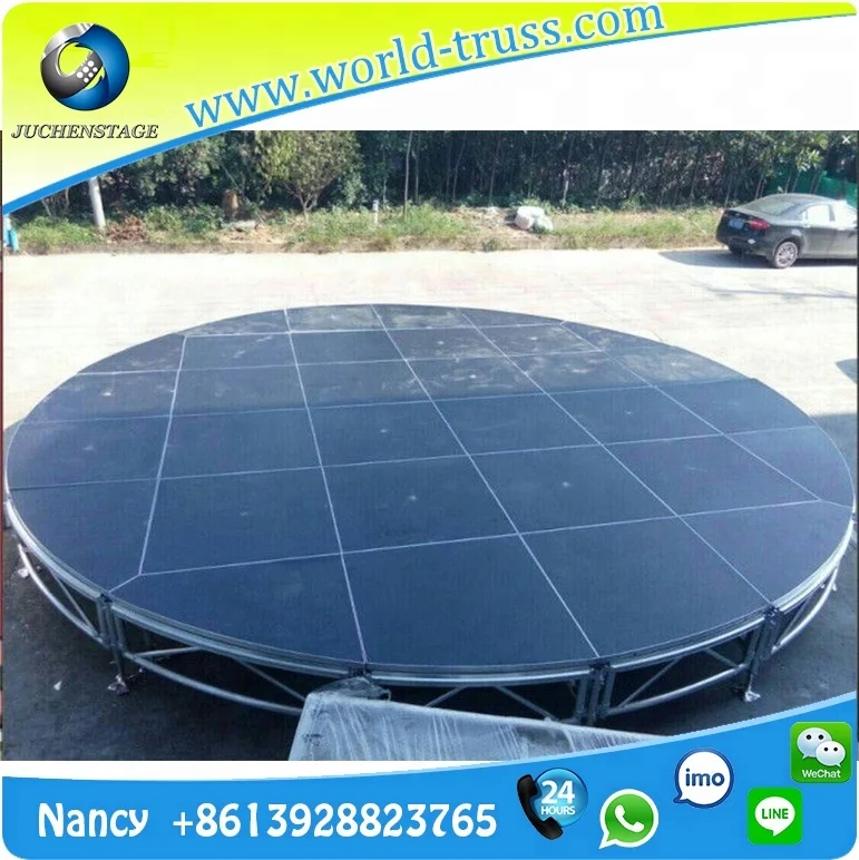 
Быстрая Свадебная сцена алюминиевая сценическая платформа круглая портативная сценическая 