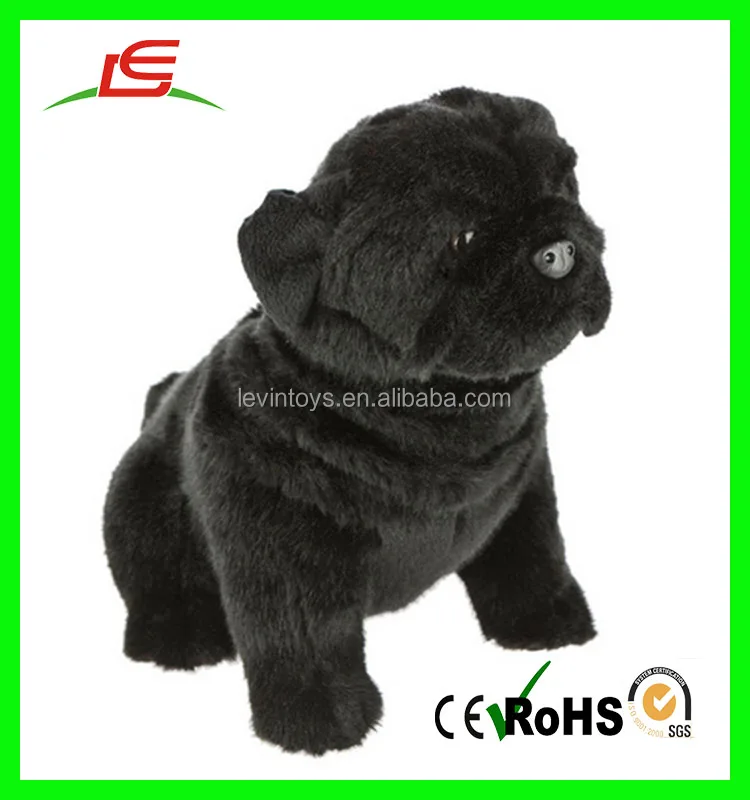 Super soft fabric cute pug dog plush toy custom dog pug stuffed plush toy Alibaba