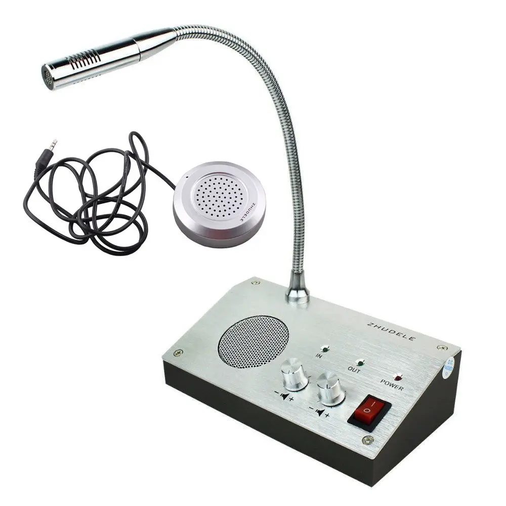 Two Way Bank Counter Window Intercom System Speaker