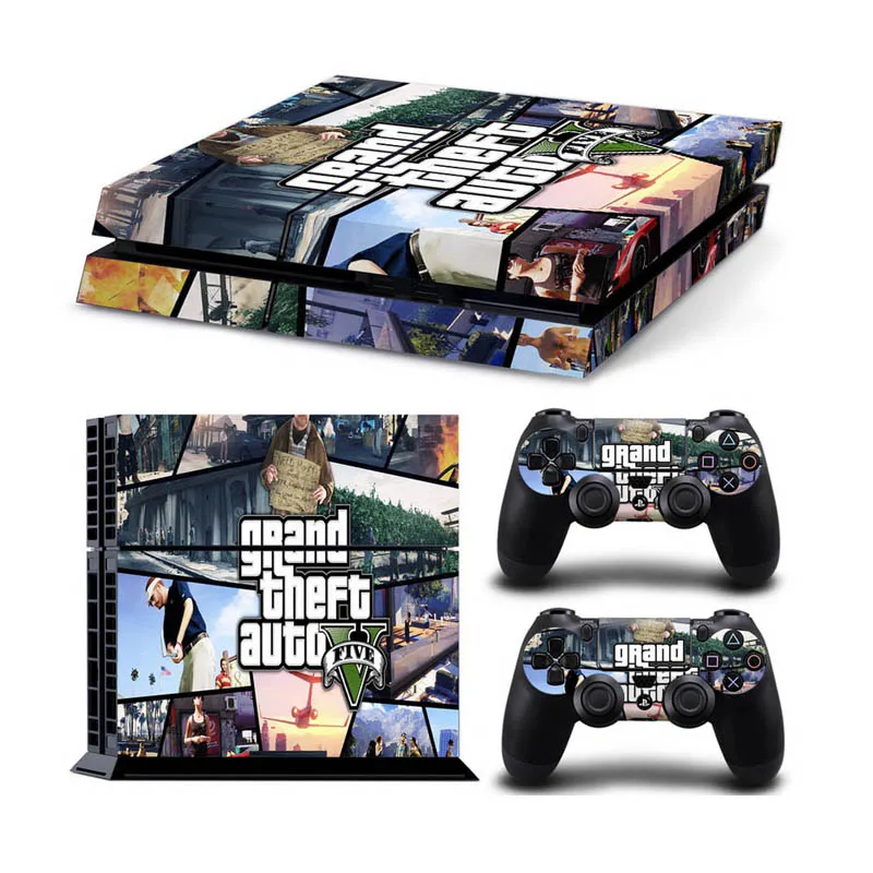 Source Grand Auto 5 GTA 5 For PS4 Vinyl Sticker Controle for Cover skin 4 + 2 Controllers Gamepad Decal on m.alibaba.com