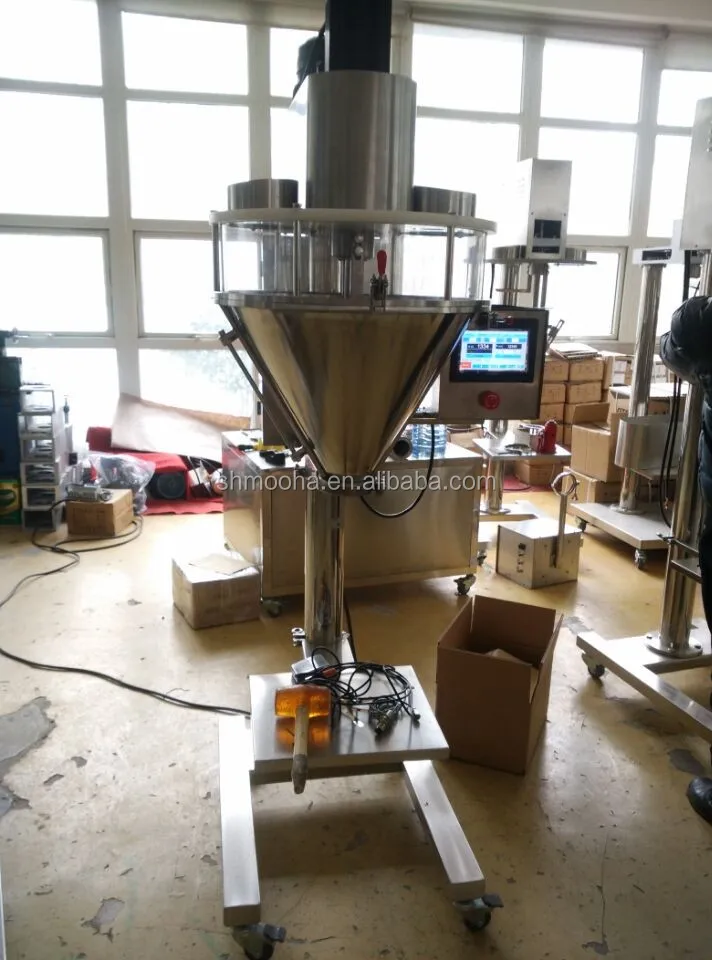 Manual Talcum Powder Filling Machine, Protein Powder Dispenser 2~5000g Powder Weighing Screw Auger Filler