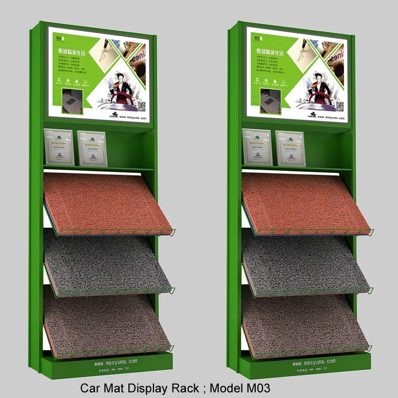 Brand Customized Metal Car Mat Display Rack Car Floor Mat Display Rack