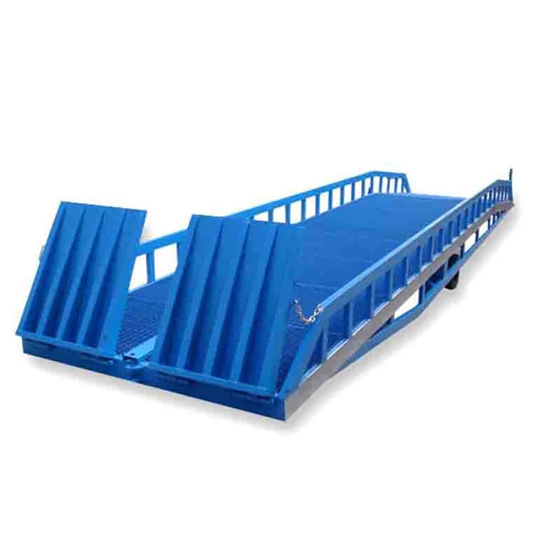 6 8 10 15 Ton Adjustable Supporting Legs Forklift Yard Ramp Container Ramp for Forklift