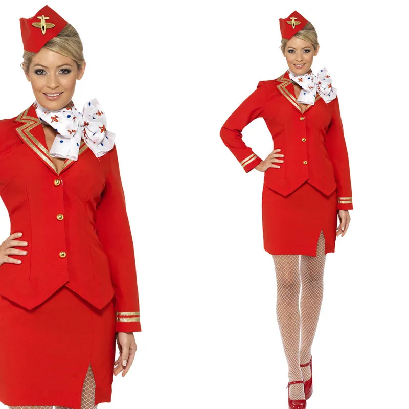 Купить красную форму. Платье стюардессы. Костюм стюардессы. Костюм бортпроводника. Одежда стюардессы.