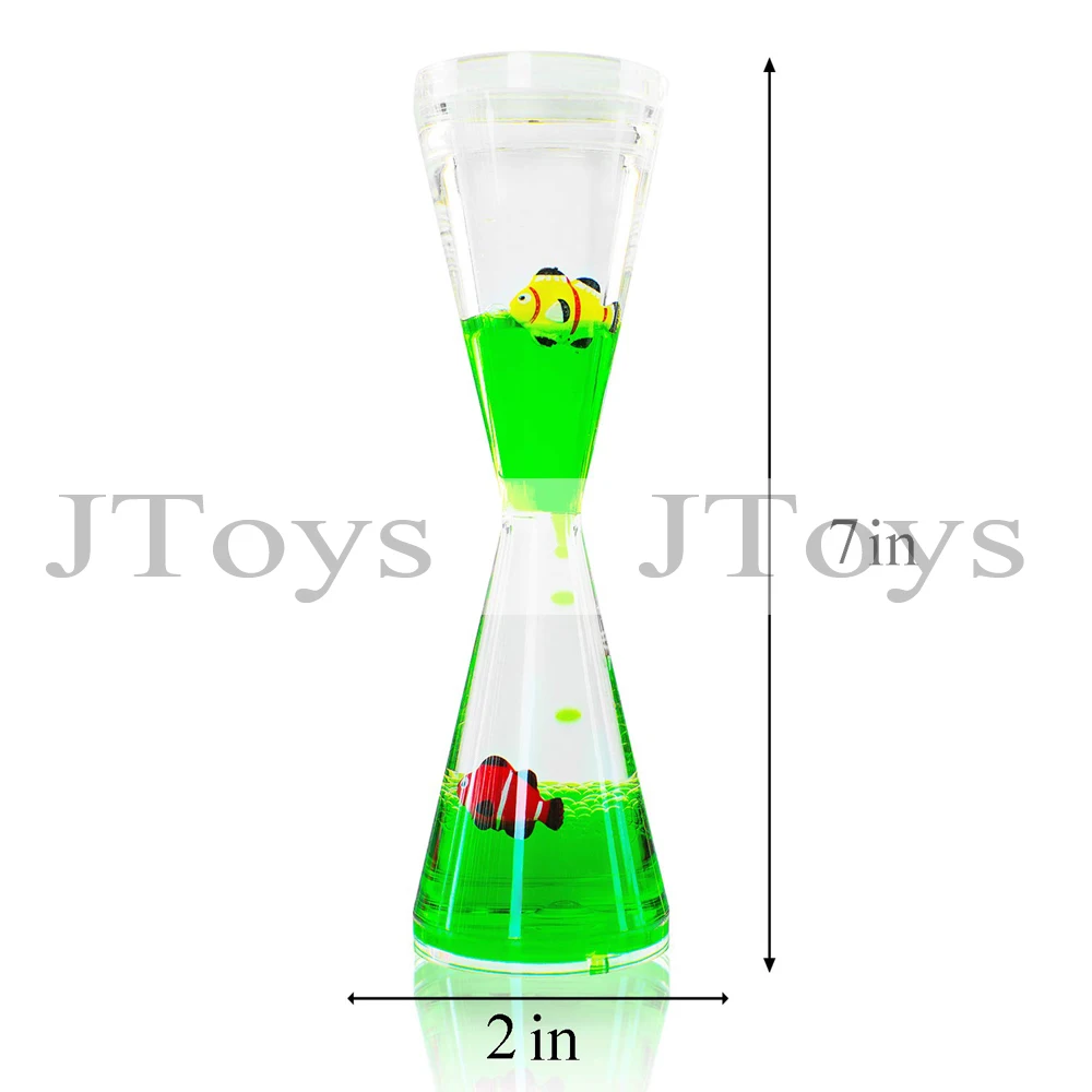 Новинка жидкий барботер таймер песочные часы плавающие морские жидкости морское существо жидкость движения длинный акриловый