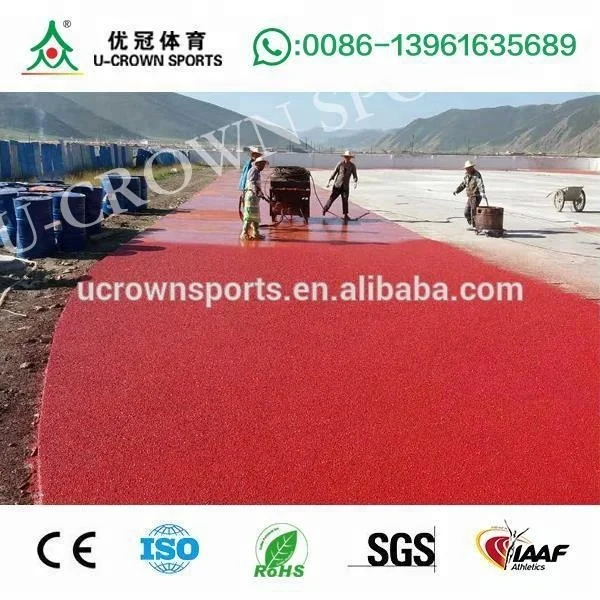 Rubber Synthetic Running Track Material Made in China