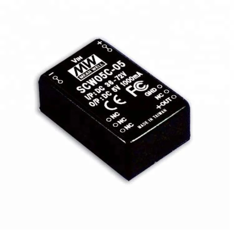 SCW05A-05 Meanwell 5W 15V Frequency Converter 60Hz 50Hz Module Type DC DC Converter
