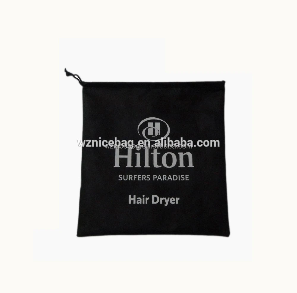 Customized Size Drawstring Non Woven Hair Dryer Bag for Hotels