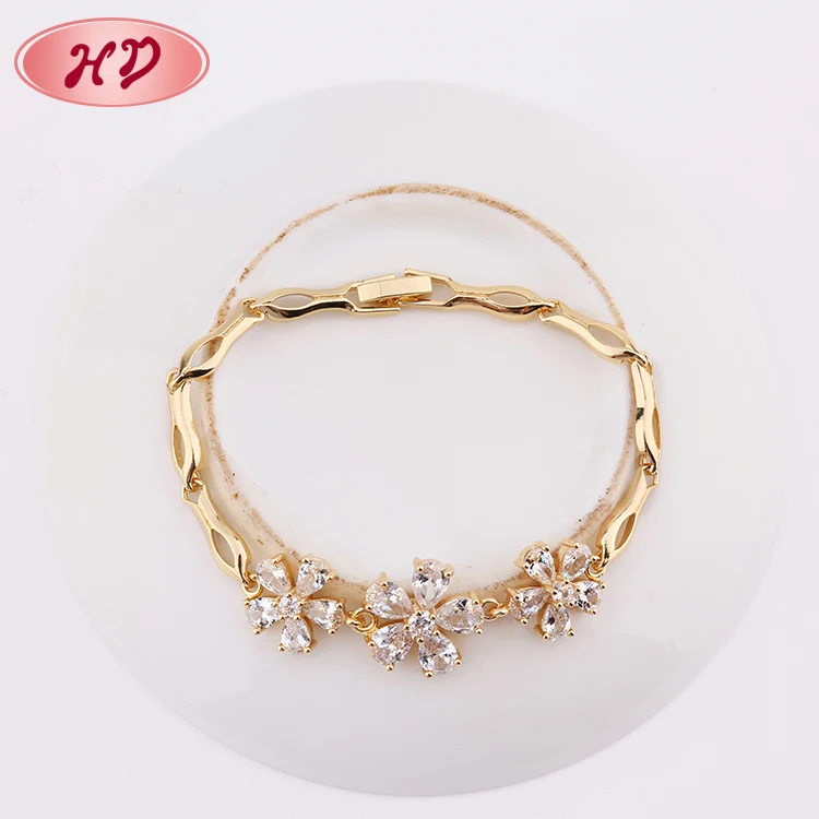 2018 New Design Gold Charm Bracelet Jewelry Design for Girls