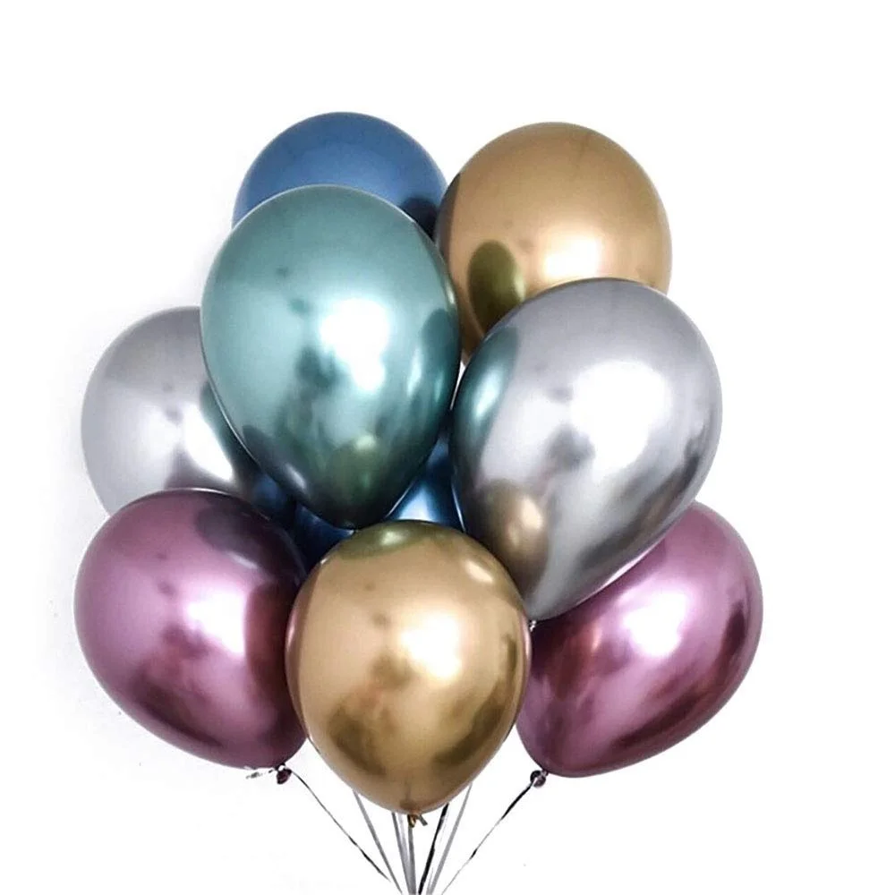 5 inch Purple Metal Balloons Quality Latex Balloons Helium Balloons Party Decorations Supplies Pack of 50