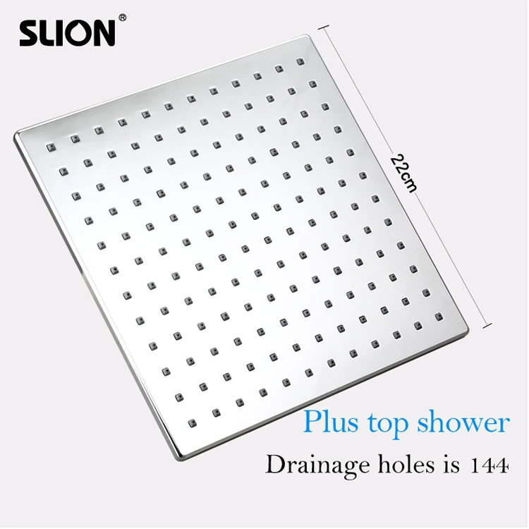 Modern Brass Square Dual Function Concealed Thermostatic Shower System details