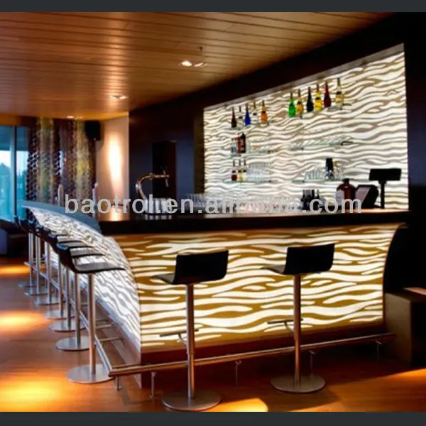 Nightclub Colorful Led Light Counter Led bar Counter Design