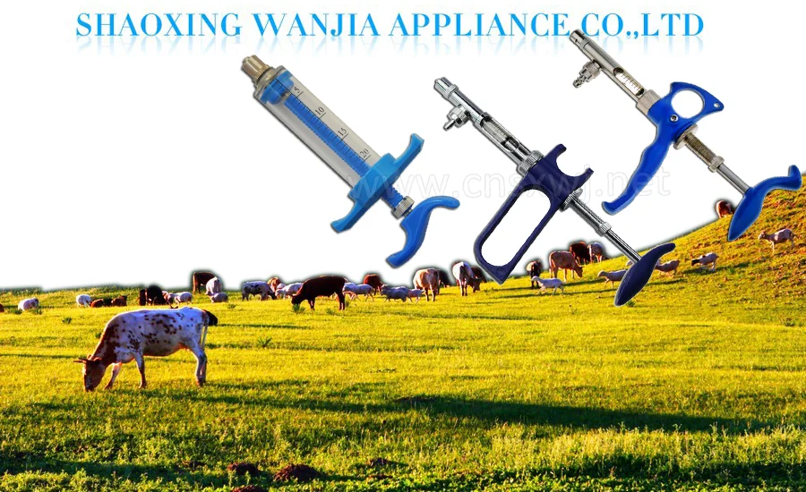 WANJIA Factory 5ml Automatic Veterinary Syringe Vaccine Injector for Poultry Pigeon Livestock Small Dose Animal and Farming