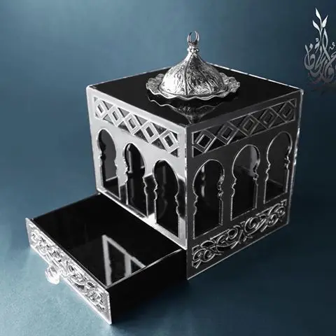 Индивидуальные акриловые коробки для хранения высококачественная акриловая коробка на петлях белые и прозрачные корзины дозирования со съемной