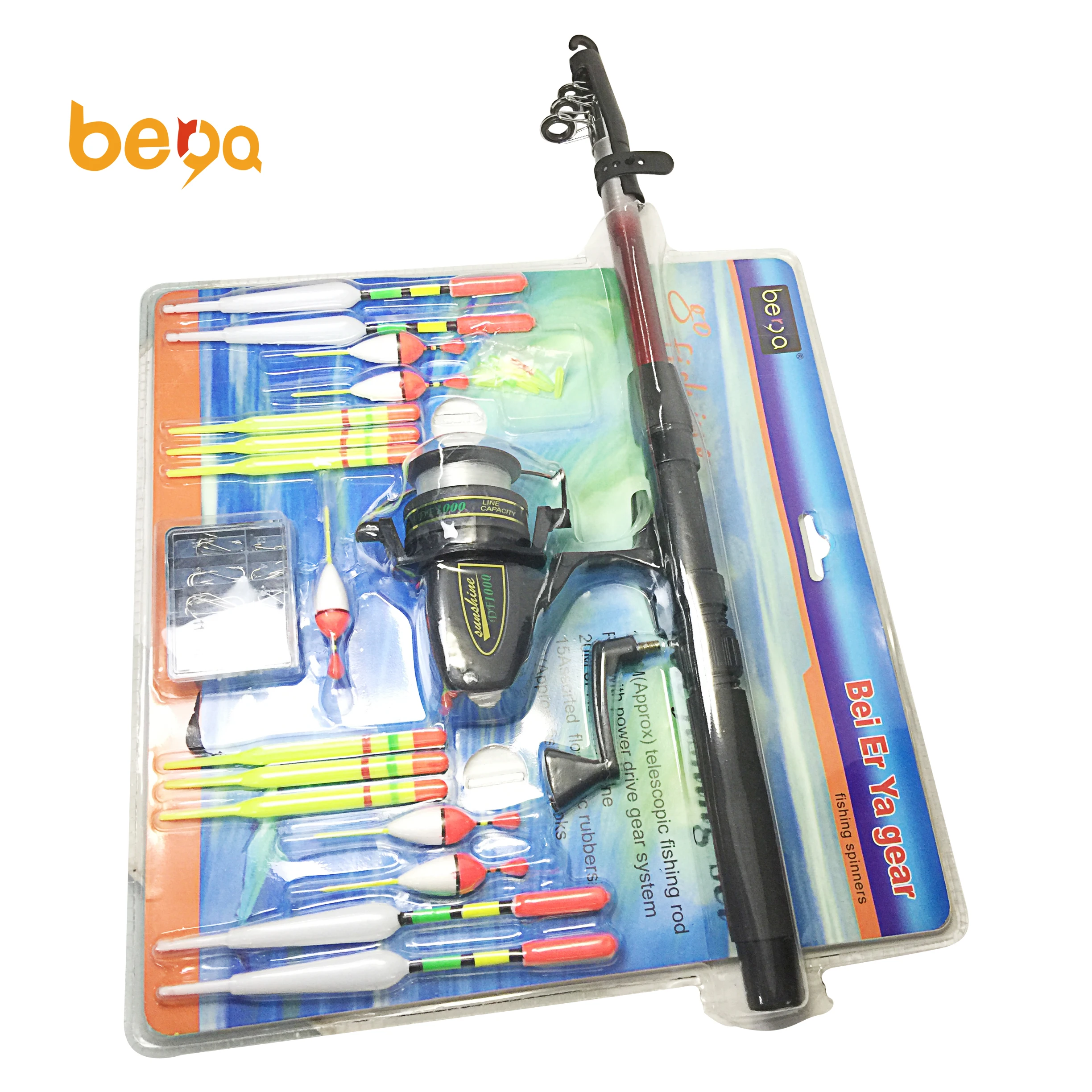 Cheap Spinning Telescopic Fishing Rod and Reel Combo Kit Set