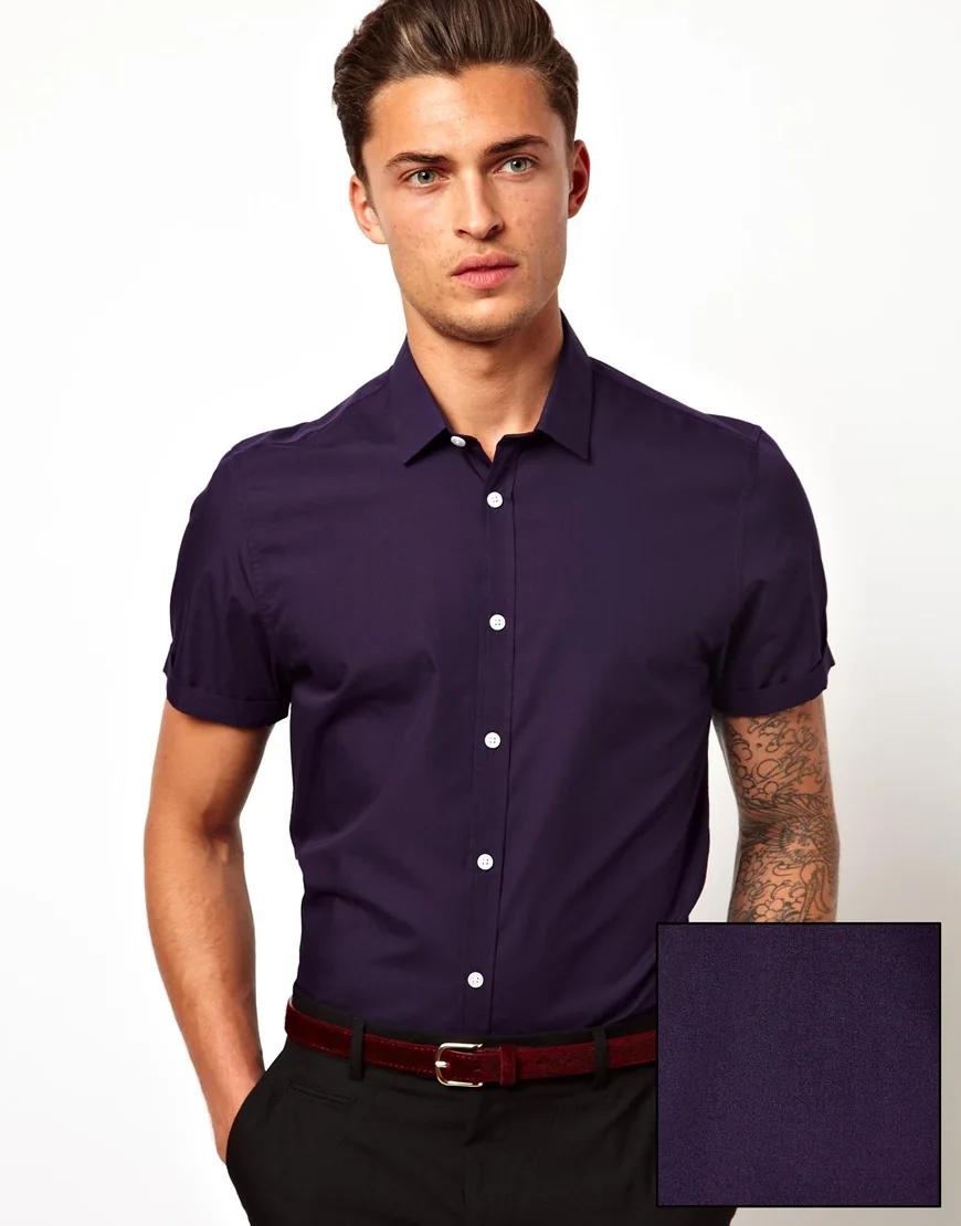Fashion Men Shirt In Short Sleeve ...