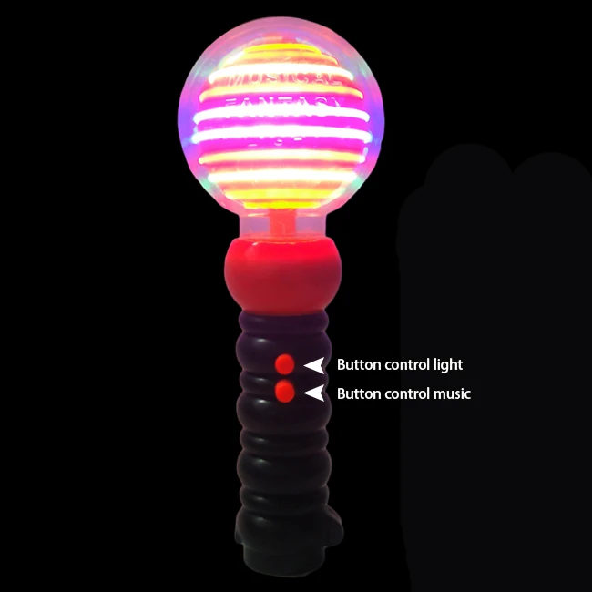 Halloween Toy Led Flashing Pumpkin Magic Spinning Wand for Kids