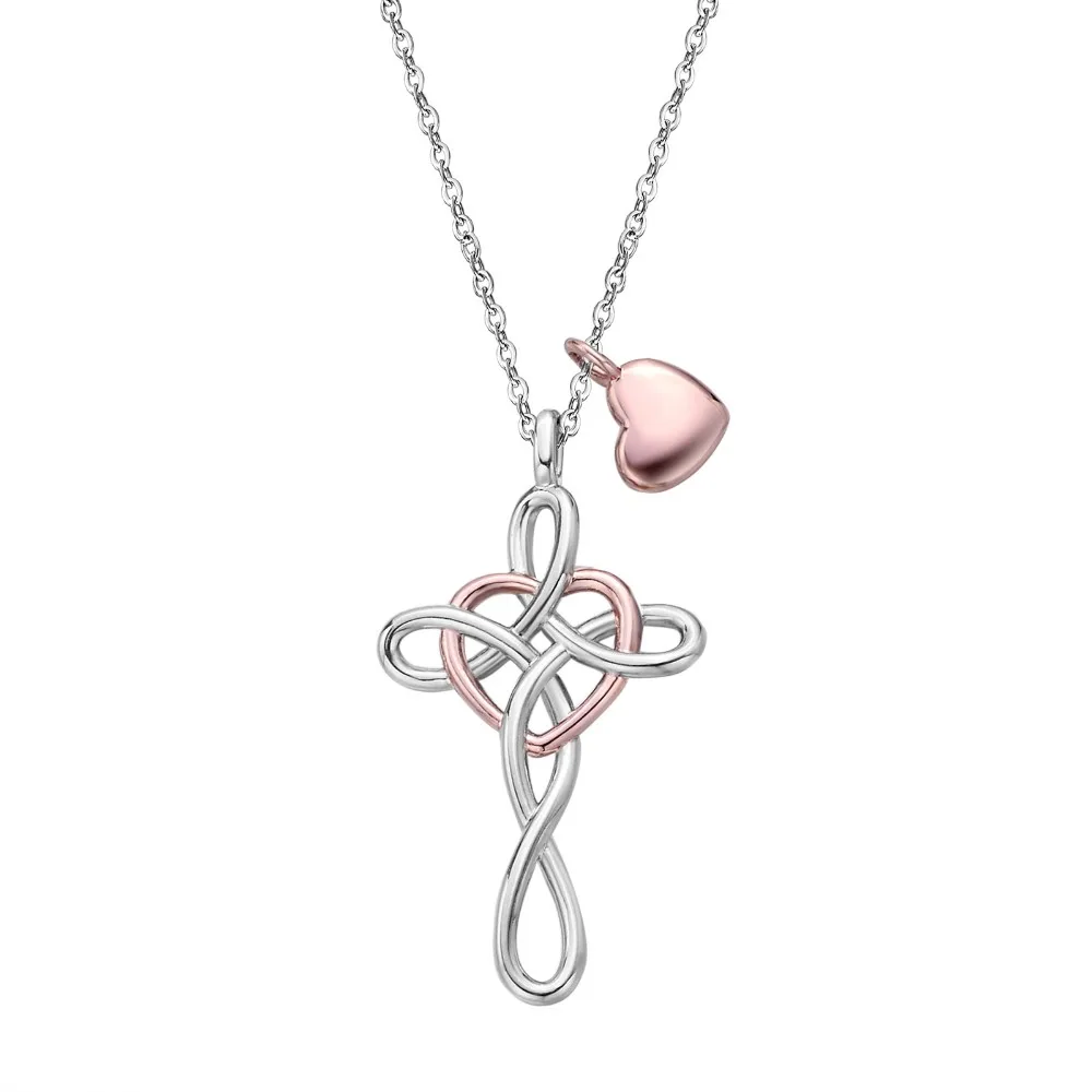 Copper Jewelry With Gold Heart Pendant 