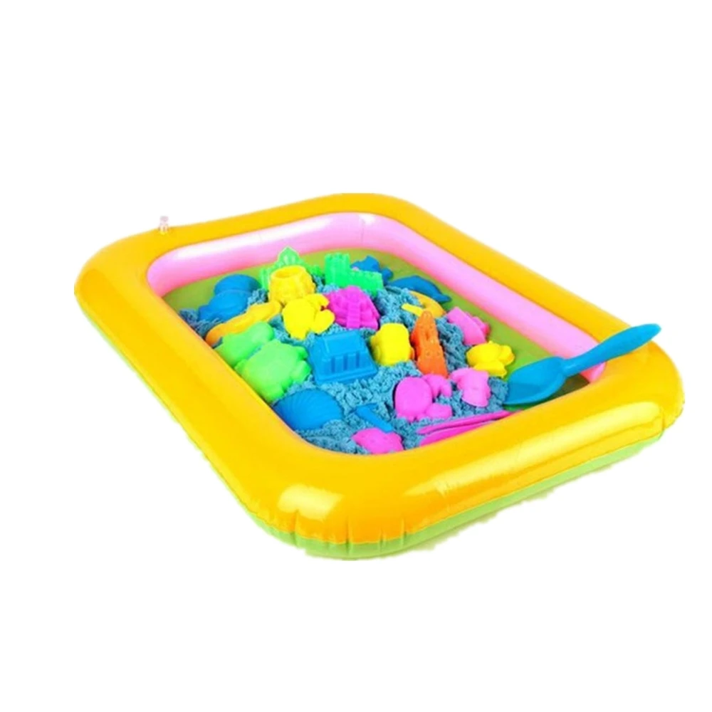 Inflatable Sand Tray Plastic Table Children Kids Indoor Playing Sand Clay ToODFS 