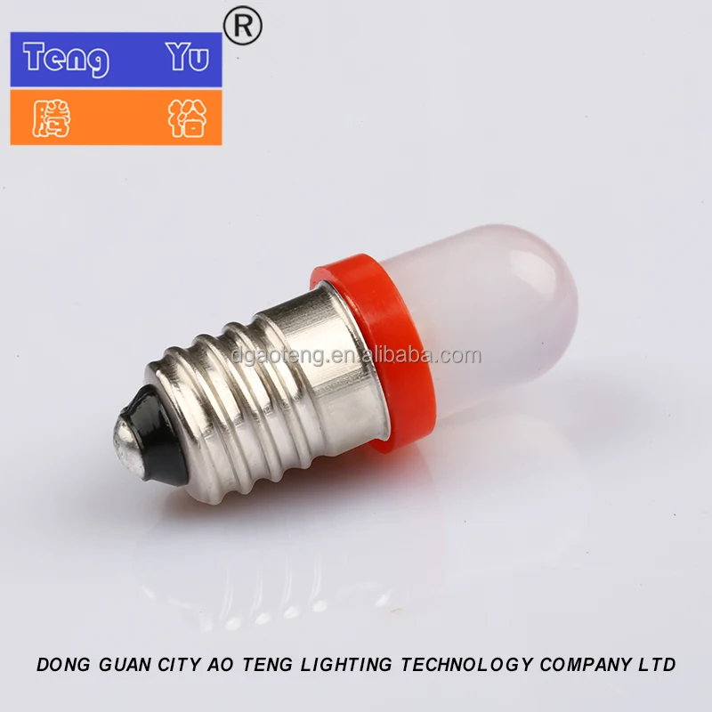 T8 Red LED Filament Indicator Bulb E10 Base Tungsten Filament Lamp signal Lamps