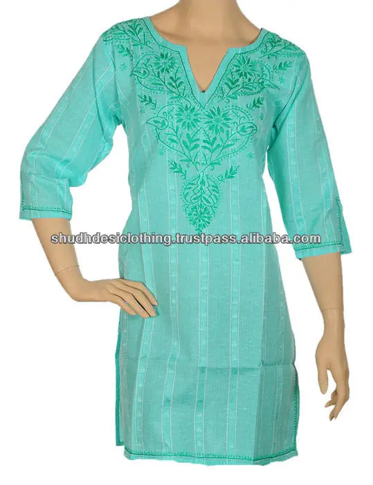 chikan kurta design