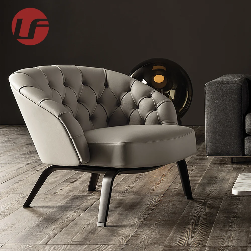 Upholstered Comfortable Modern Arm Leisure Sofa Chair Living Room Furniture Single