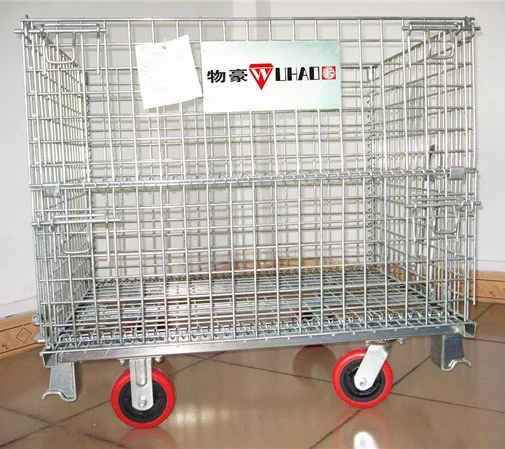 Wire Mesh Container Heavy Duty Scale with Wheels