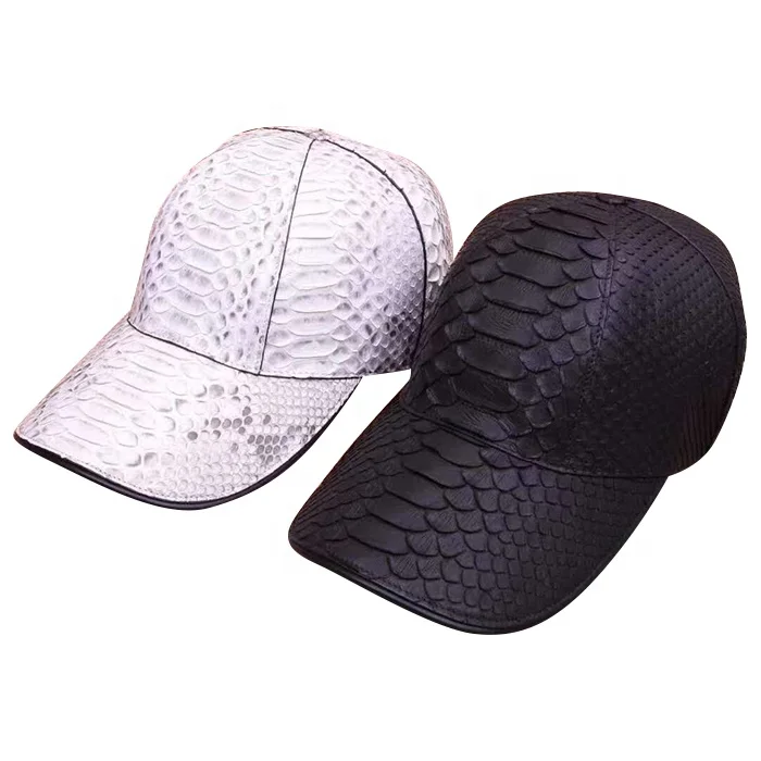 Custom Fashion Genuine Snake Skin Leather Hats - Vintage  display picture 3