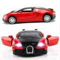 1 36 Scale Model Bugatti Veyron Diecast Car Model With Sound Light Collection Car Toys Vehicle