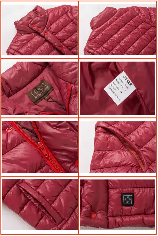 卸売冬5 V USBバッテリー充電式女性ダウン加熱服ジャケット