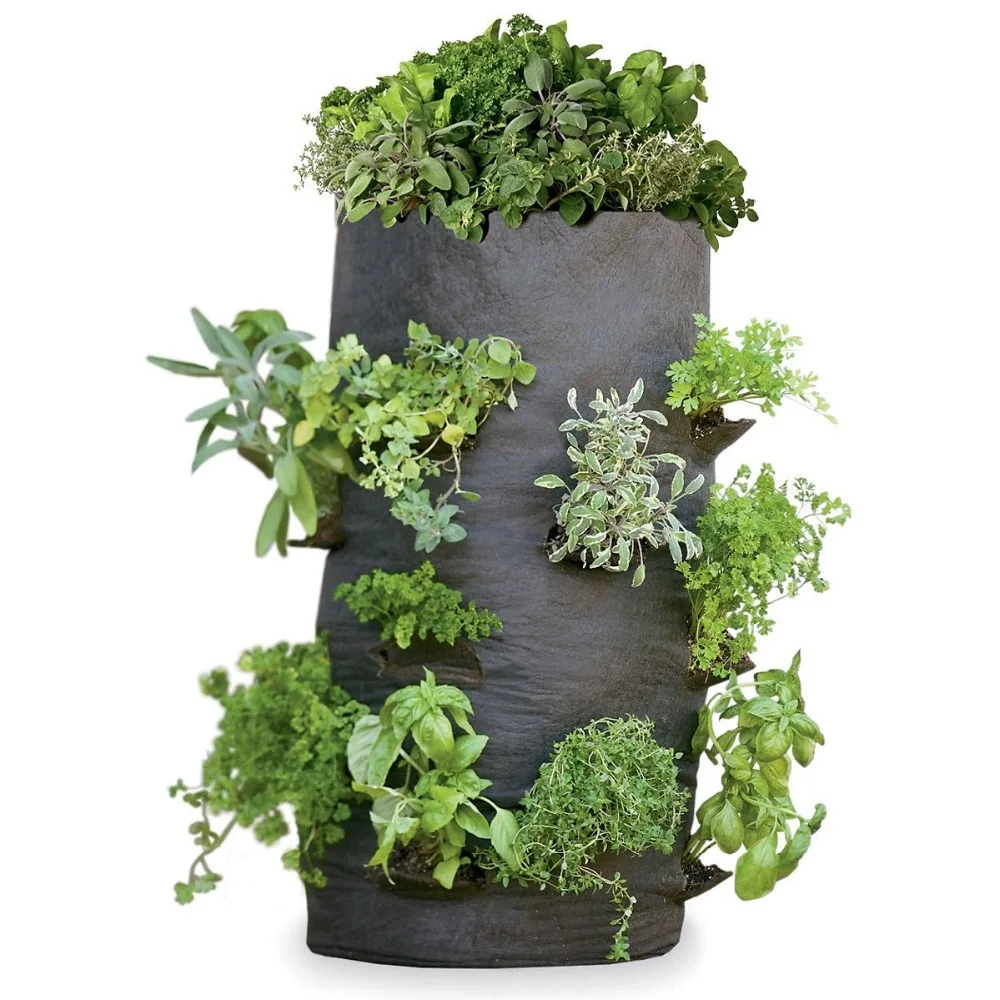 Wall Hanging Planter Bags Vertical Seedling Garden Grow Plant Planting Pocket 