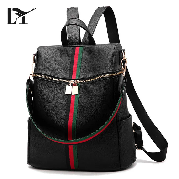 black fancy backpack