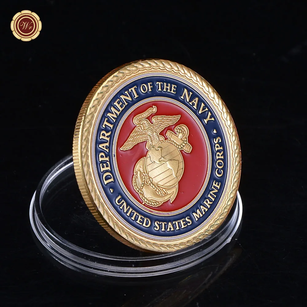 American Marine Wives Commemorative Coin Badge 4 July Gift Independence Day 