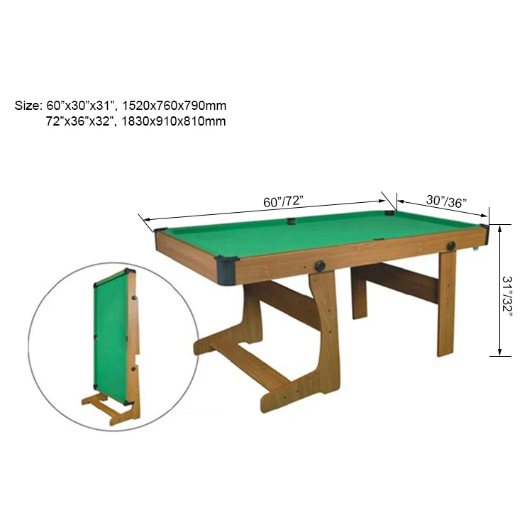 Бильярдный стол складной 6 футов