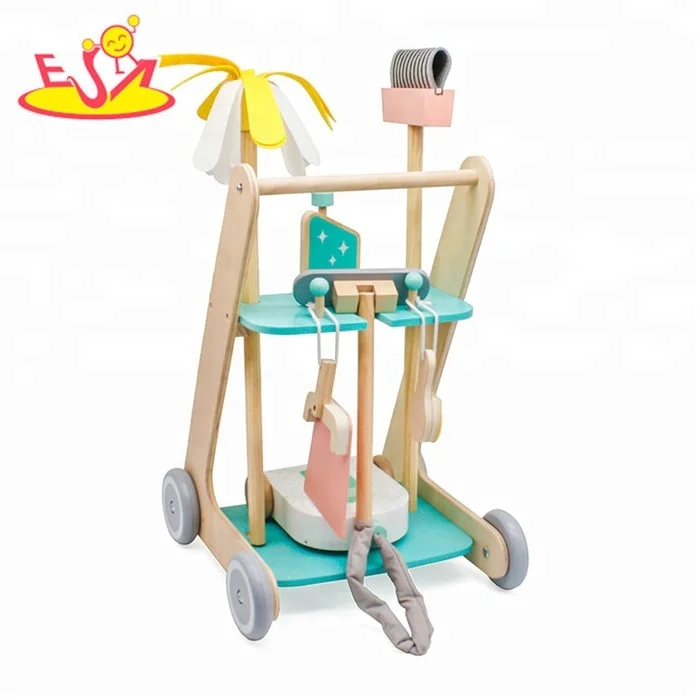 Новинка Лидер продаж игрушки для ролевых игр деревянный детский пылесос оптовой продажи W10D194B