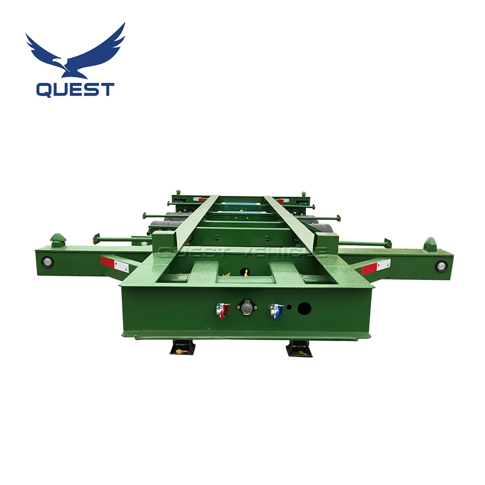 Заводское транспортное средство QUEST на заказ 20-футовый контейнер шасси грузовика прицепа