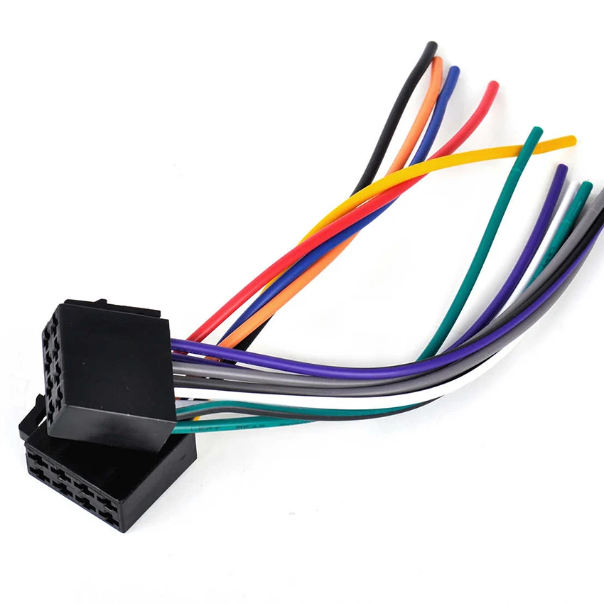 ISO conector set 2x 8 polos para la conexión de adaptador autoradio remodelación radio 