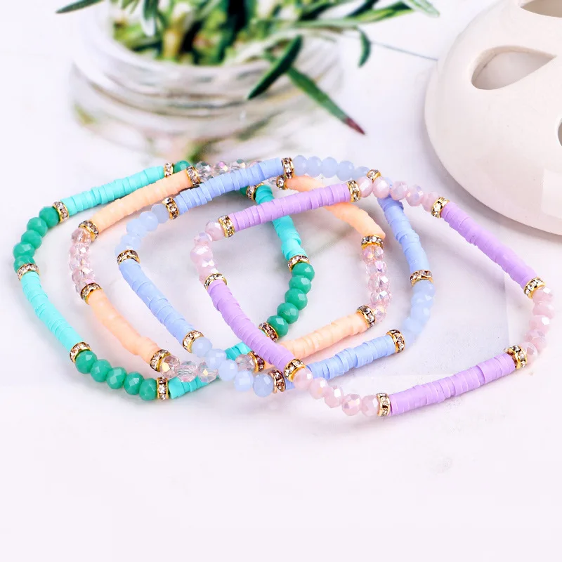 Bohemian Handmade Multicolor String Cord Woven Bead Boho Bracelets for Women Men